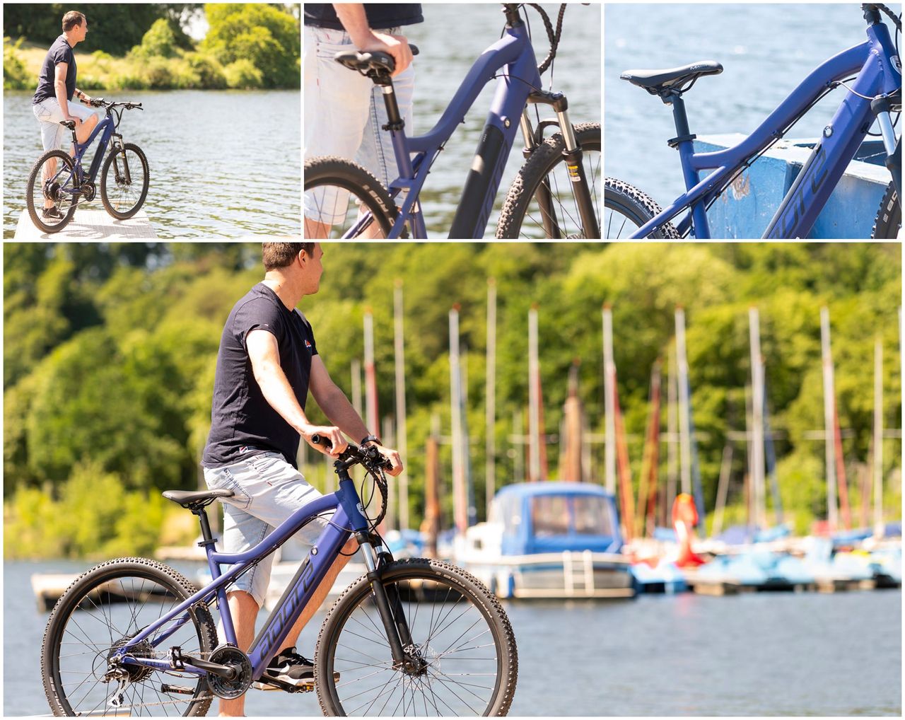 Adore Alu MTB Pedelec 29'' Enforce E-Bike Blau 250 Watt Li-Ion 36V/14 Ah/504 Wh 24 Gänge