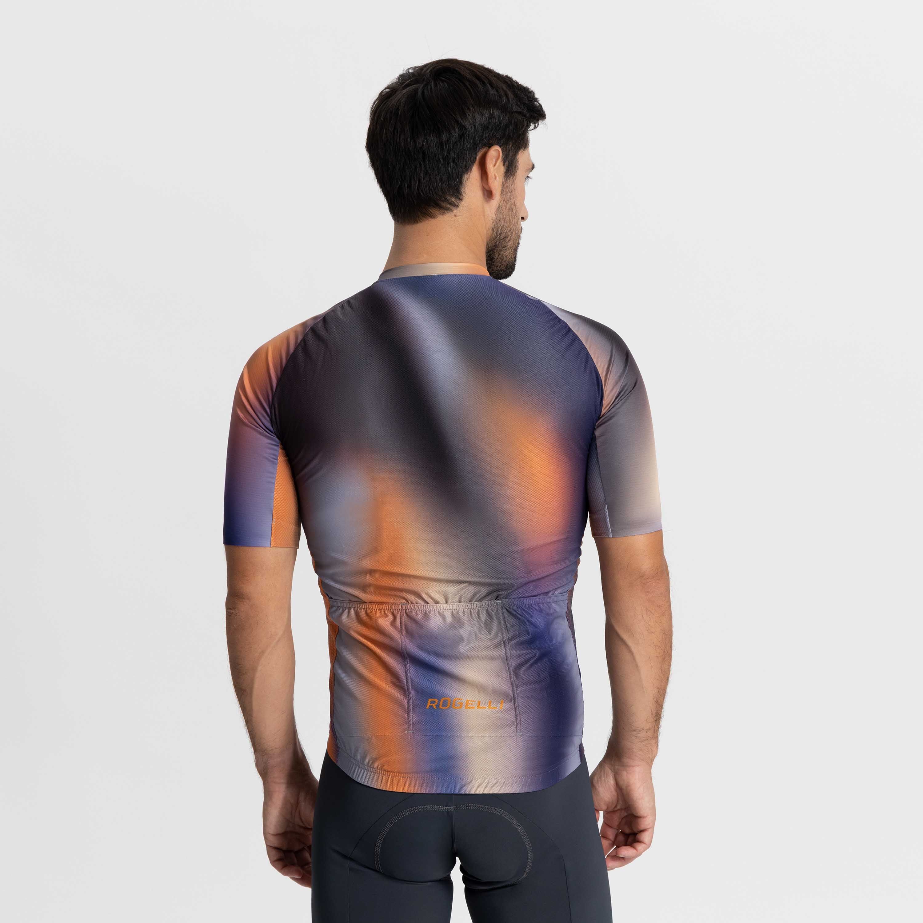 Rogelli Halo Orange Herren Radtrikot Kurzarm
