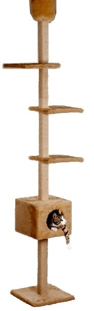 Cat Dream Katzen Kratzturm raumhoch beige
