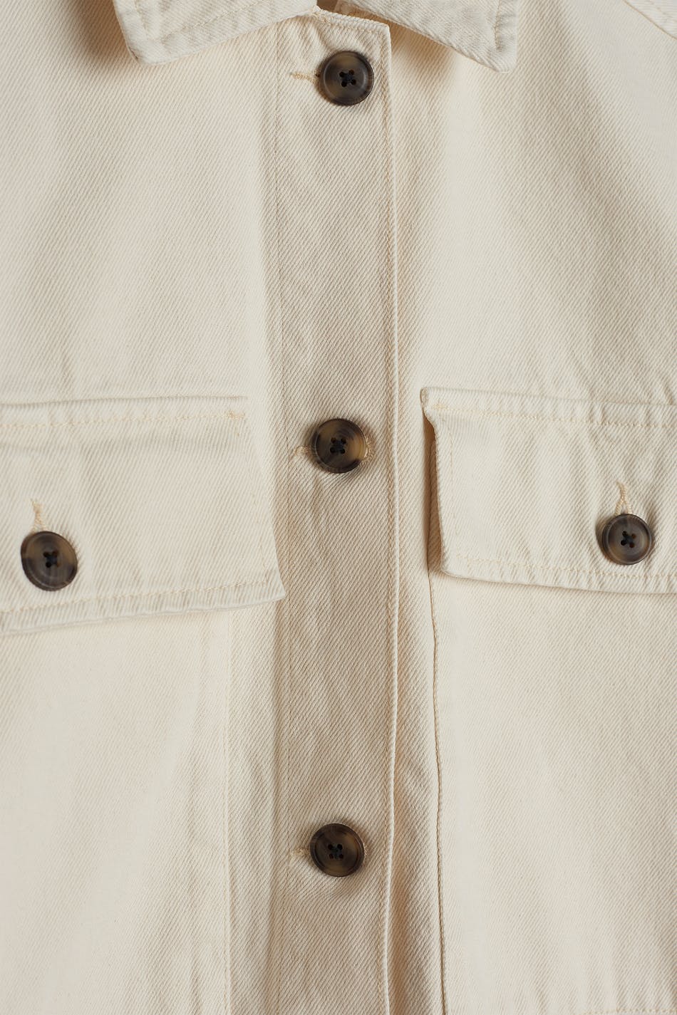 Denim twill overshirt