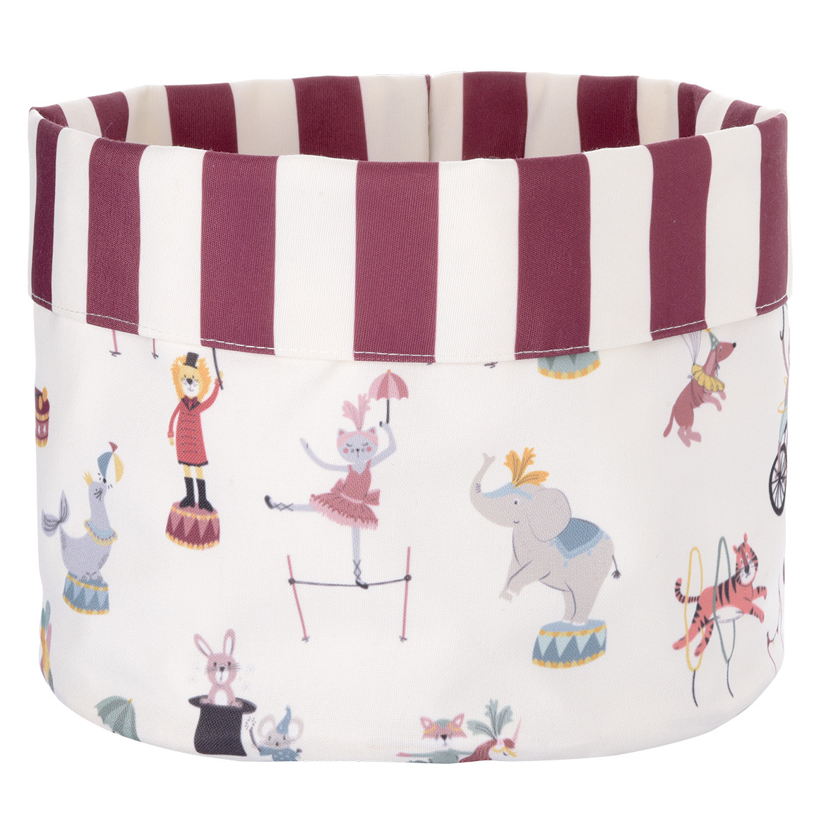 Großer Aufbewahrungskorb mit Zirkus-Motiv