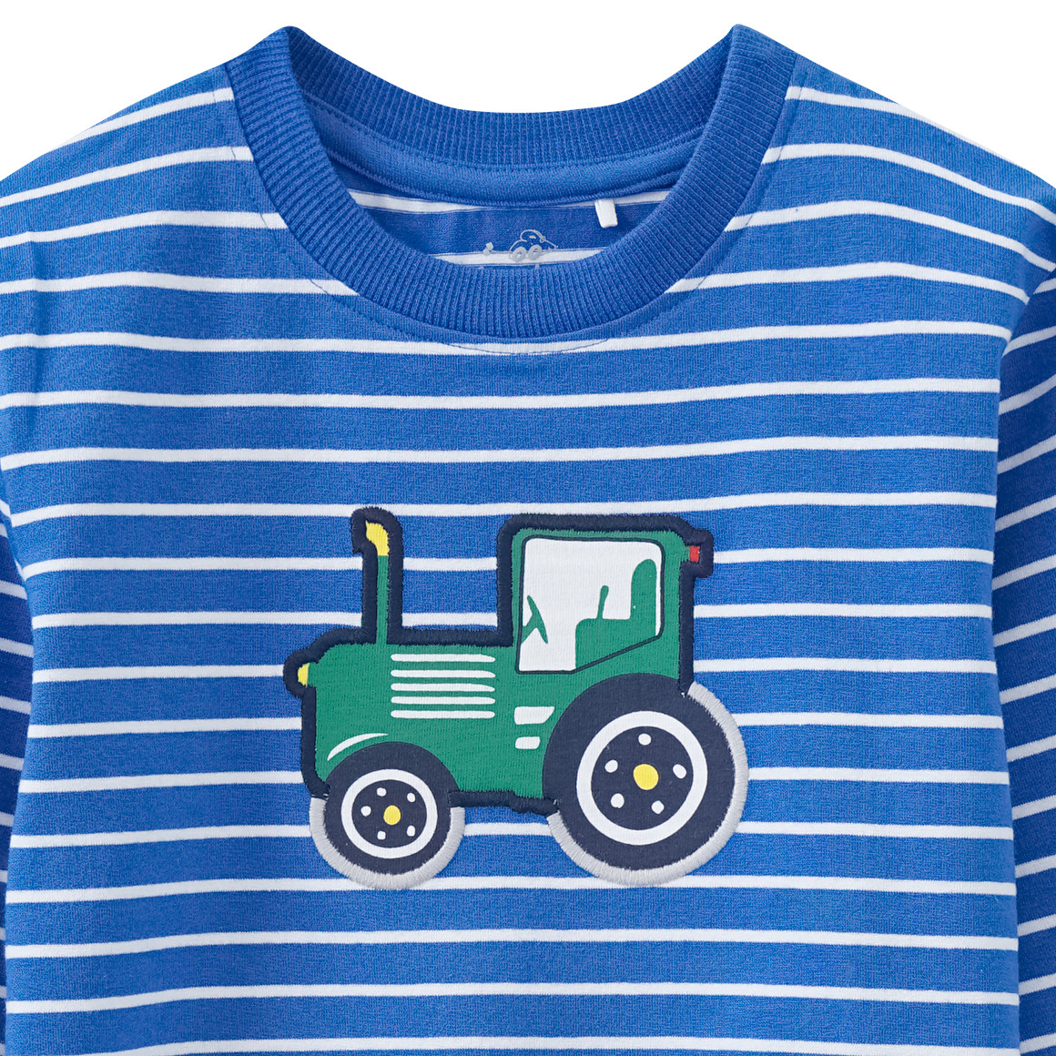 Kinder Langarmshirt mit Trecker-Applikation