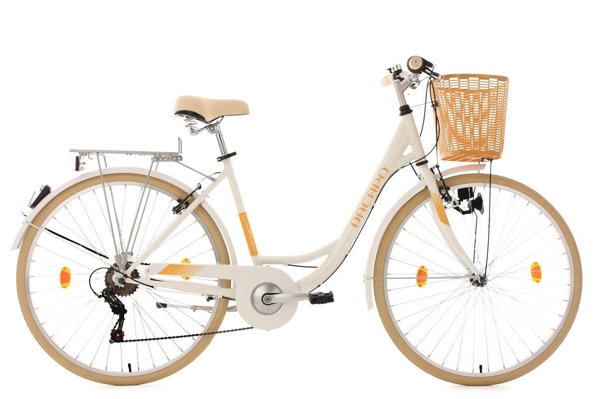 KS Cycling KS Cycling Damenfahrrad 28'' Cantaloupe weiß mit Korb RH 48 cm