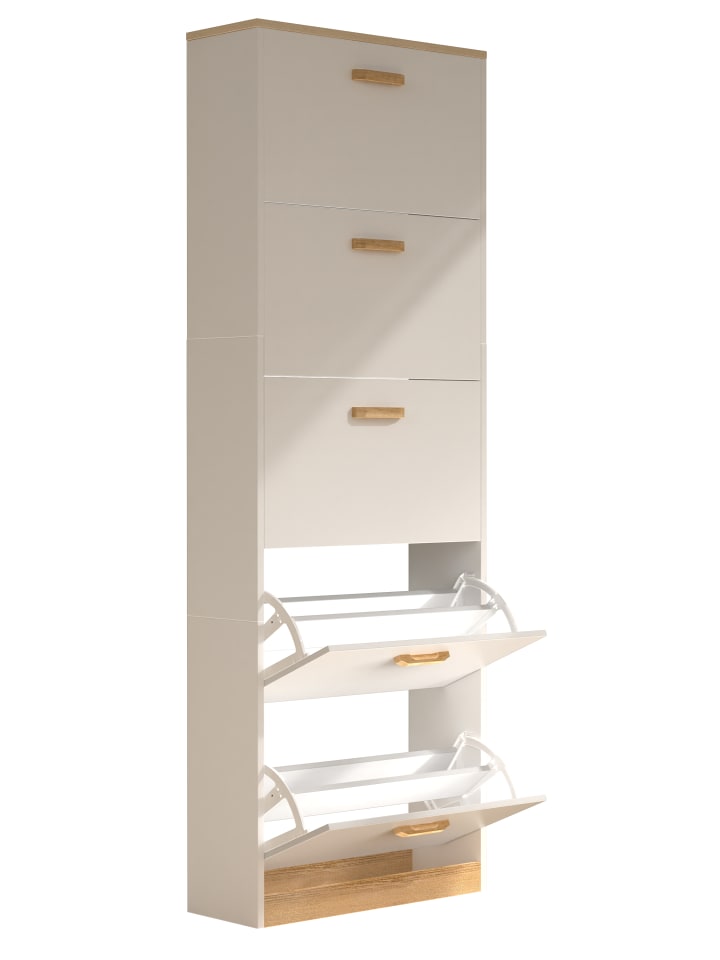 VCM  Holz Schuhregal Schuhschrank Schuhkipper Halom XL in Weiß günstig kaufen onesize