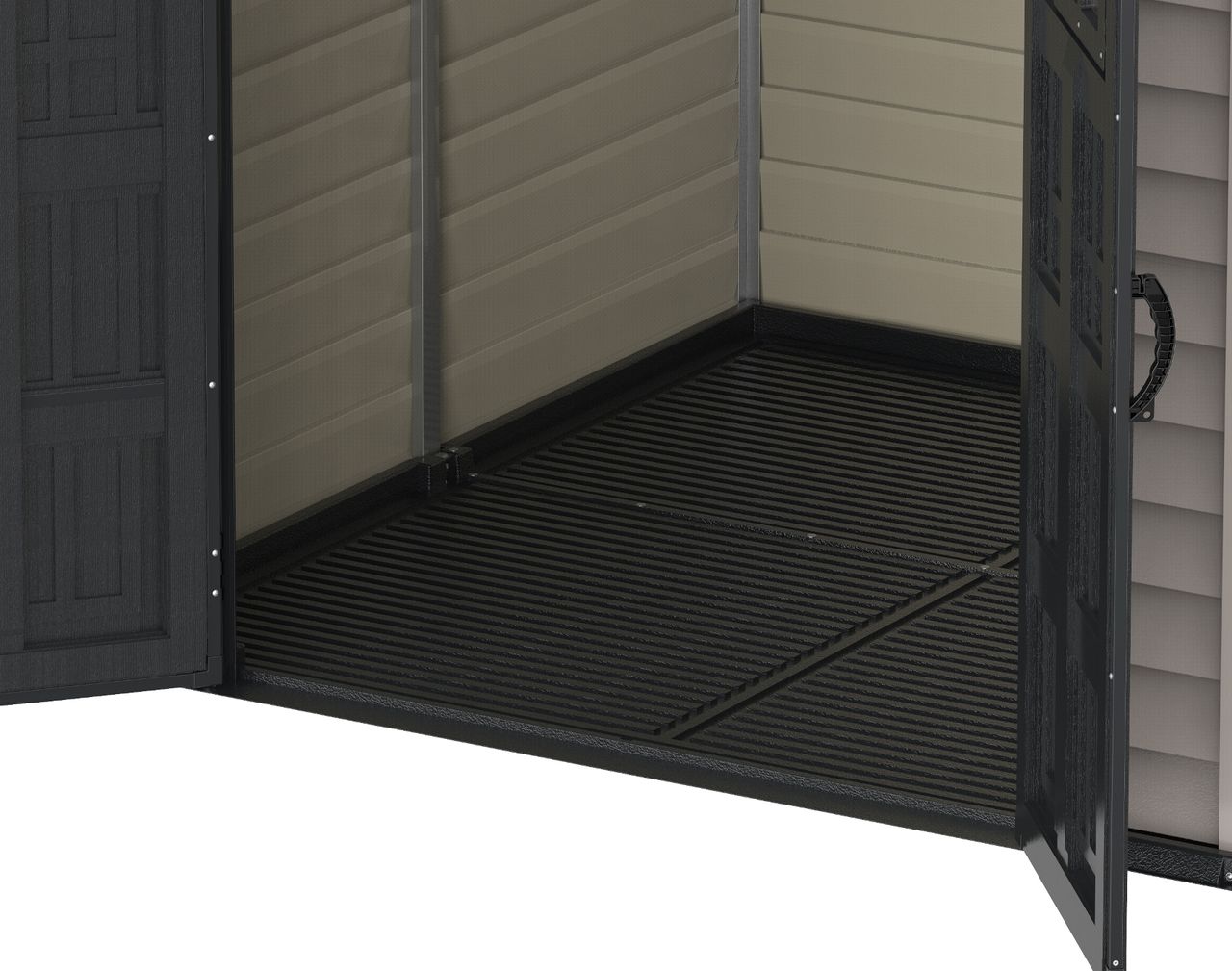 Duramax Kunststoffgerätehaus Duramax StoreMAX Anthrazit 4,5 m² mit Fußbodenkonstruktion Duramax 30325 7x7