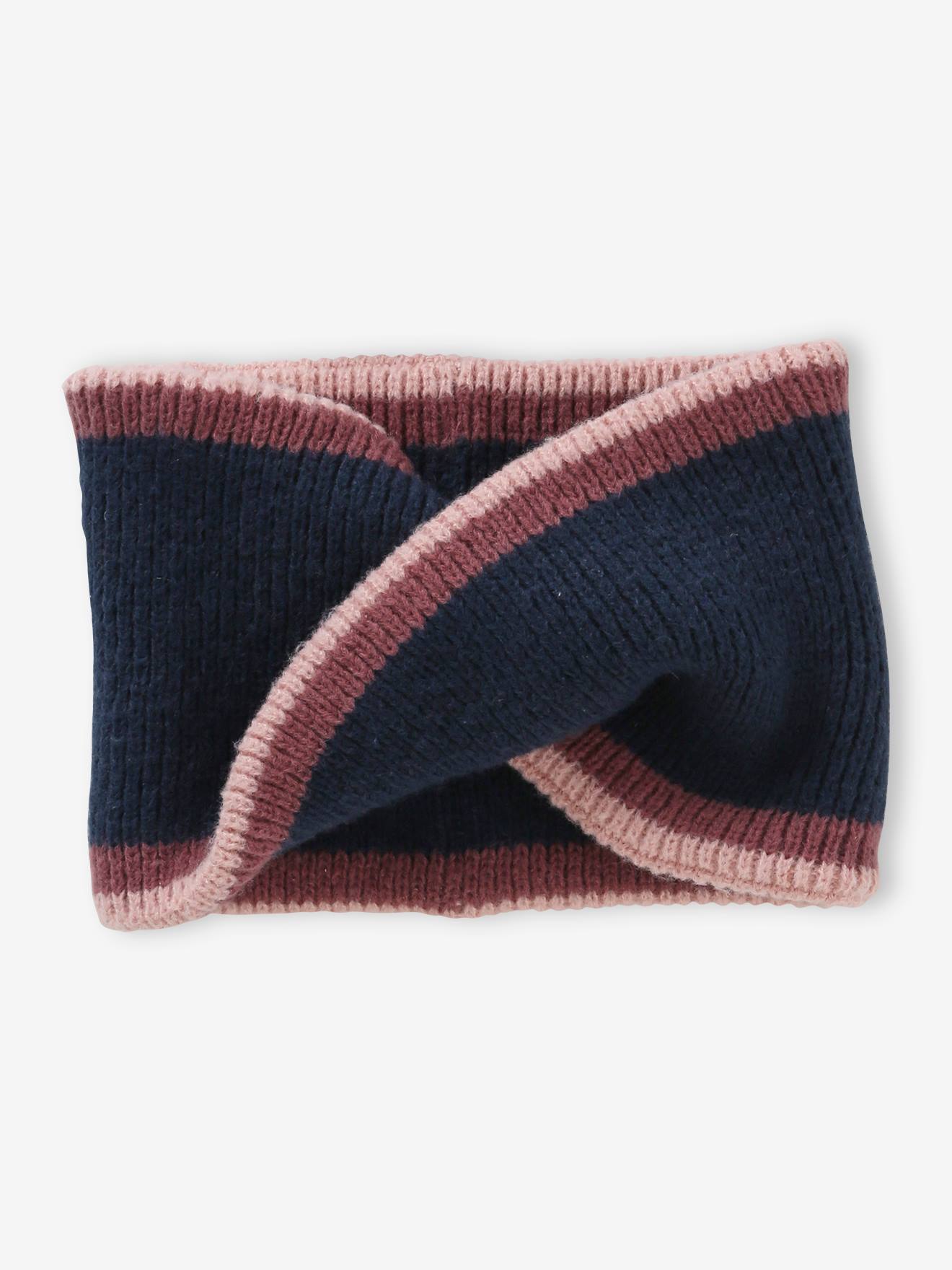 Vertbaudet Mädchen-Set: Mütze, Rundschal & Handschuhe - marine