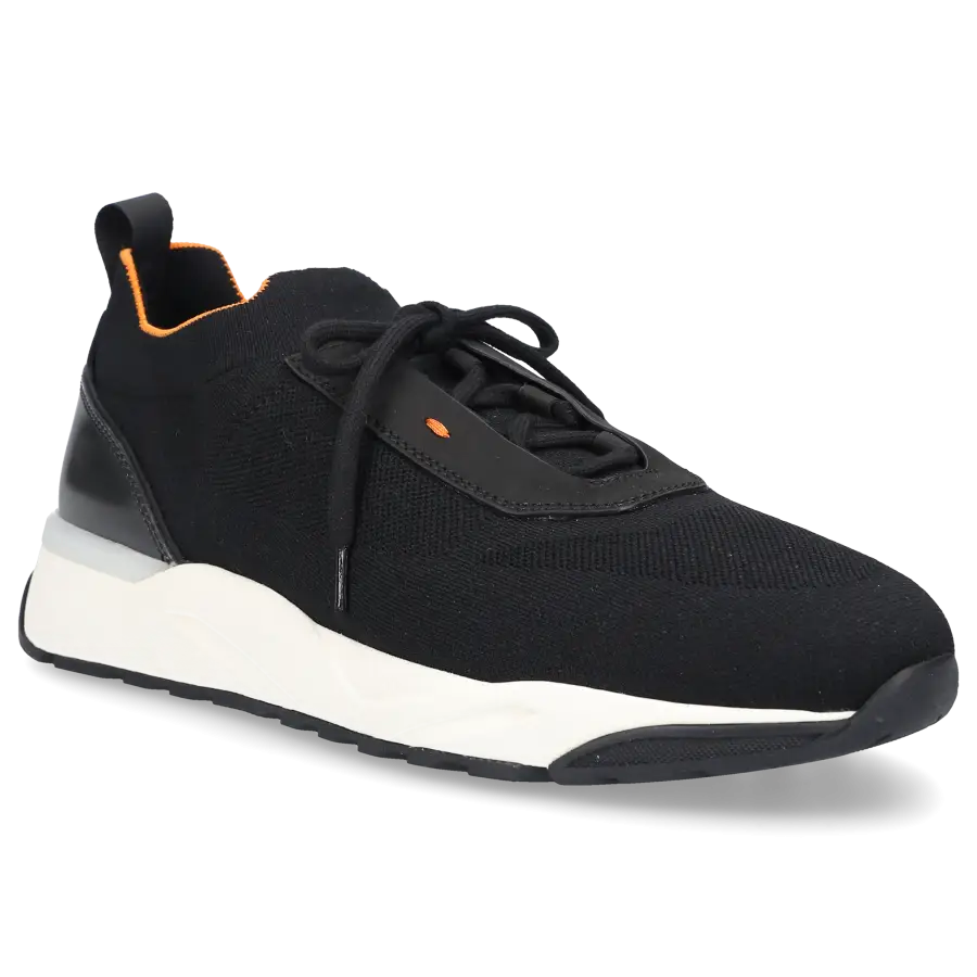 Santoni - Sneaker low Slip-ons MBIO21 Textil Stretch - schwarz