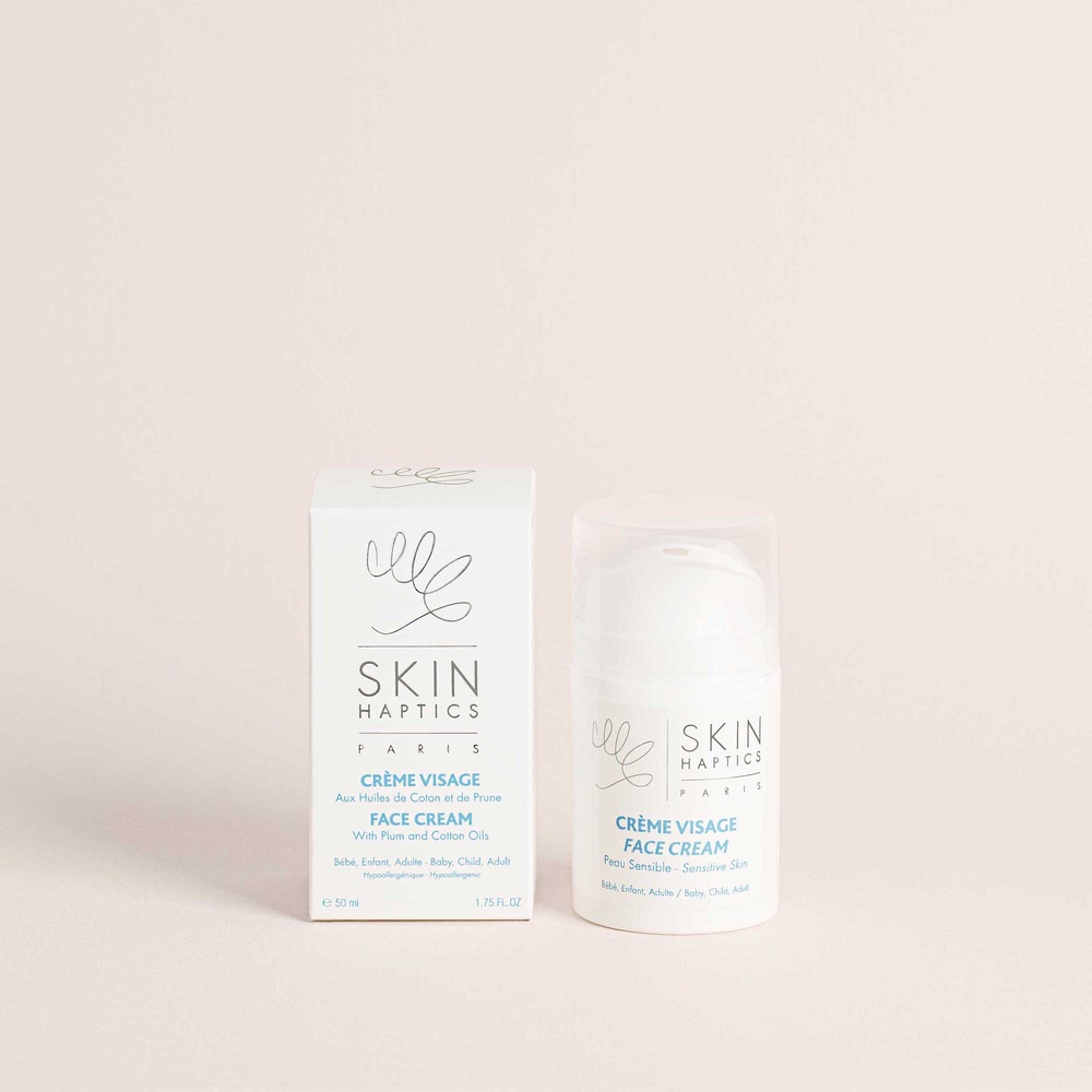 skinhaptics Crème Visage aux huiles de coton et de prune Crème visage