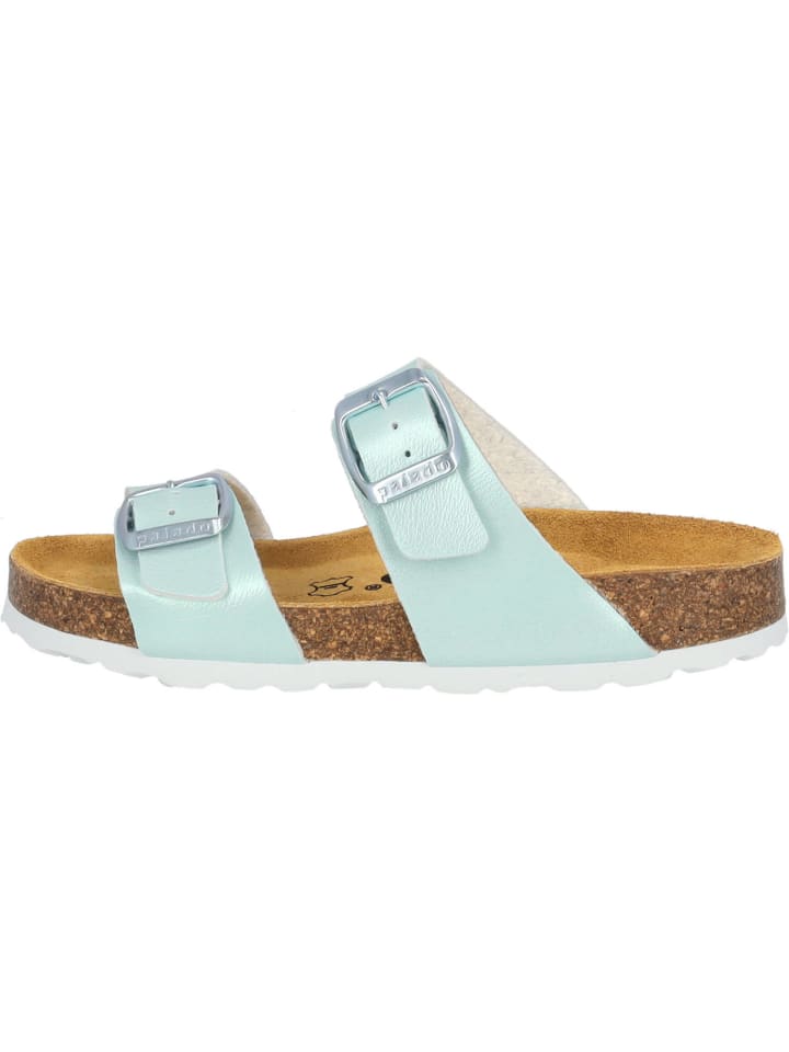palado Pantoletten in hellgrün metallic günstig kaufen 32