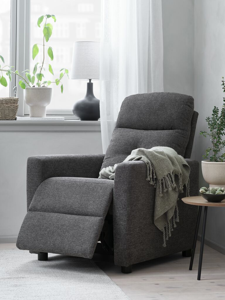 Poltrona VEJLBY VEJLBY, tecido cinza escuro