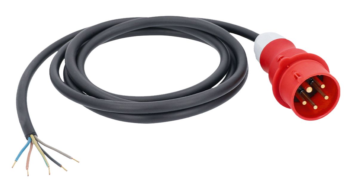 Schwabe 70970 CEE priključni kabel neoprenski 400V/32A IP44 5-pinski H07RN-F 5G6 5m