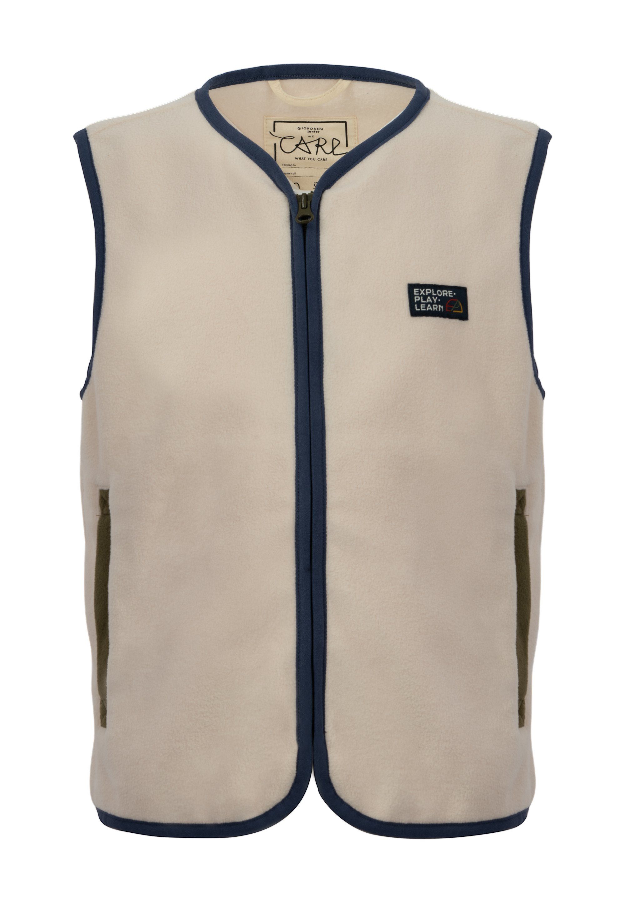 GIORDANO junior Fleeceweste mit Anti-Pilling-Gewebe
