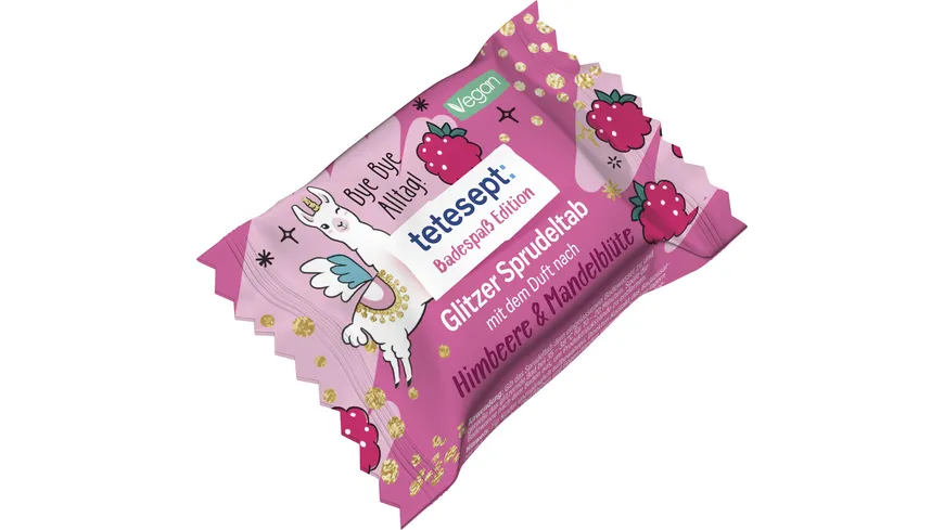 tetesept Badespaß Edition Glitzer Sprudeltab Türkis 1St 20 g