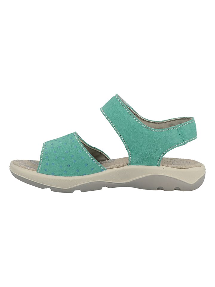 Lurchi Leder-Sandalen in Türkis günstig kaufen
