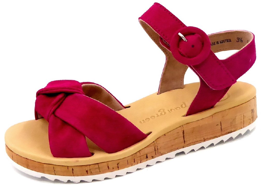 PAUL GREEN Keilsandalen lila/pink