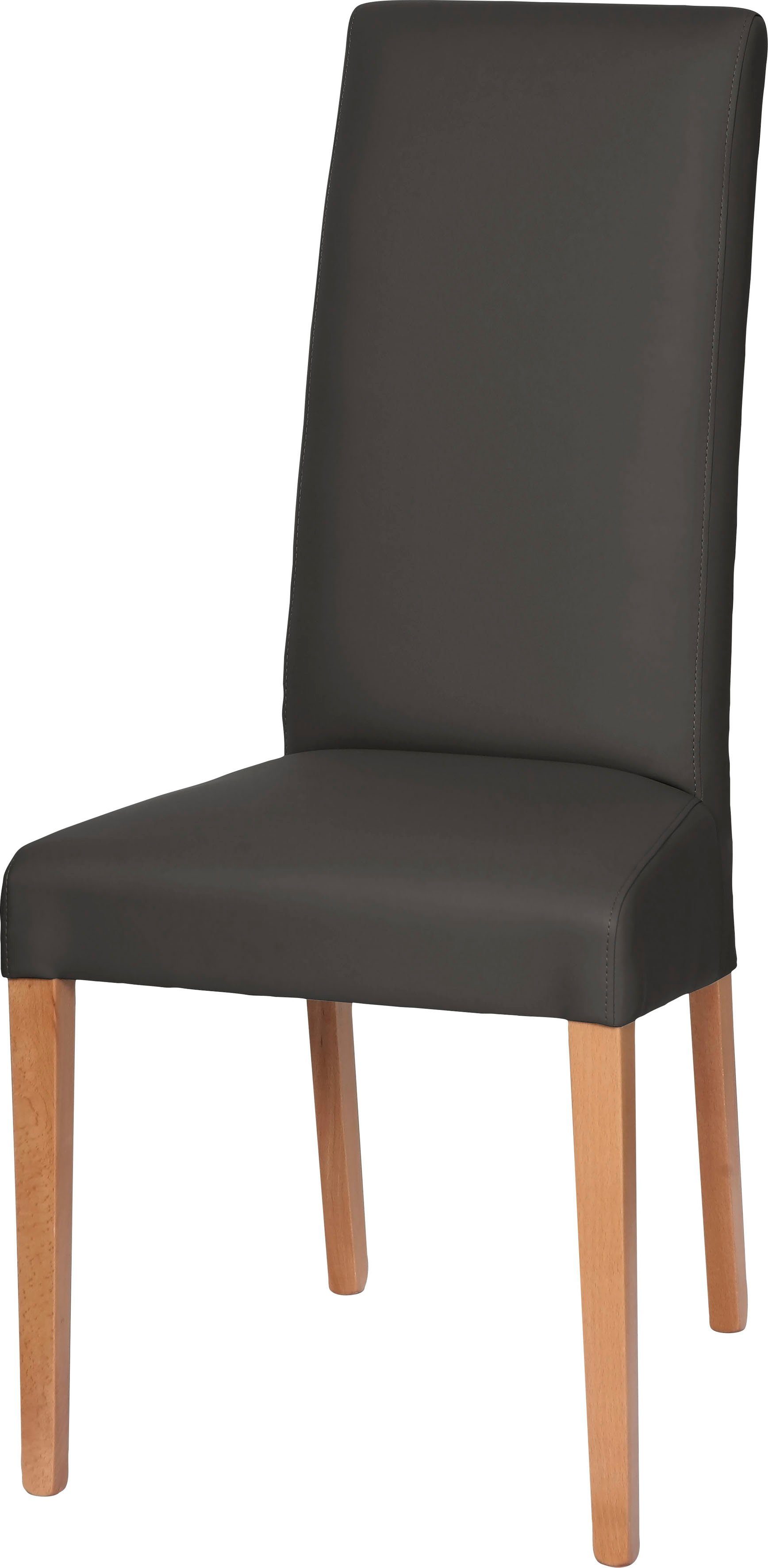 Home affaire 4-Fußstuhl Friedrichsholm (Set, 2 St), im 2er Set, aus massiver Eiche natur