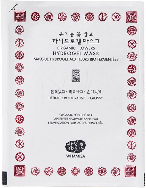 WHAMISA Organic Flowers Hydrogel Facial Mask Gesichtsmaske