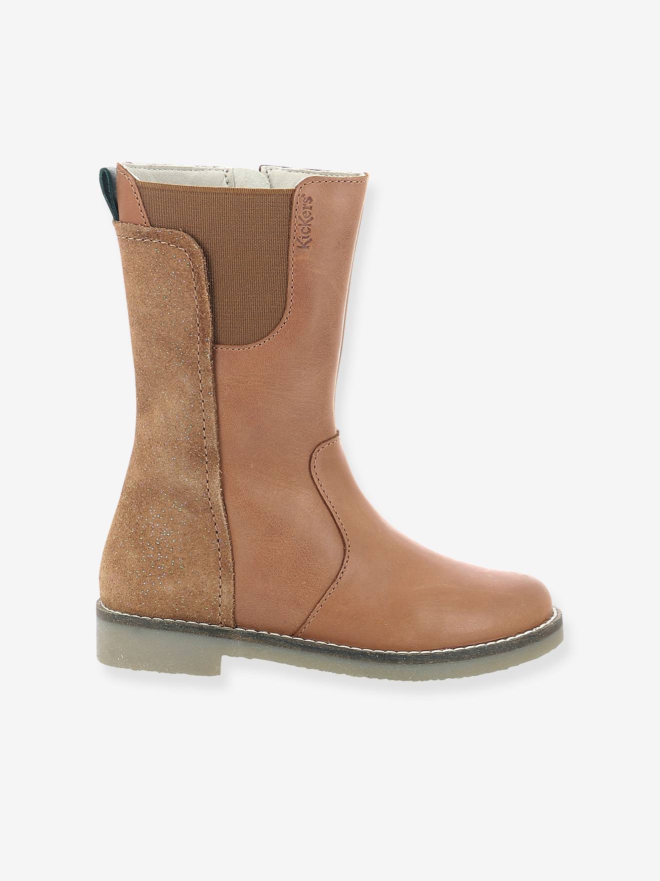 Bottes fille Ny Kraft KICKERS® camel fantaisie
