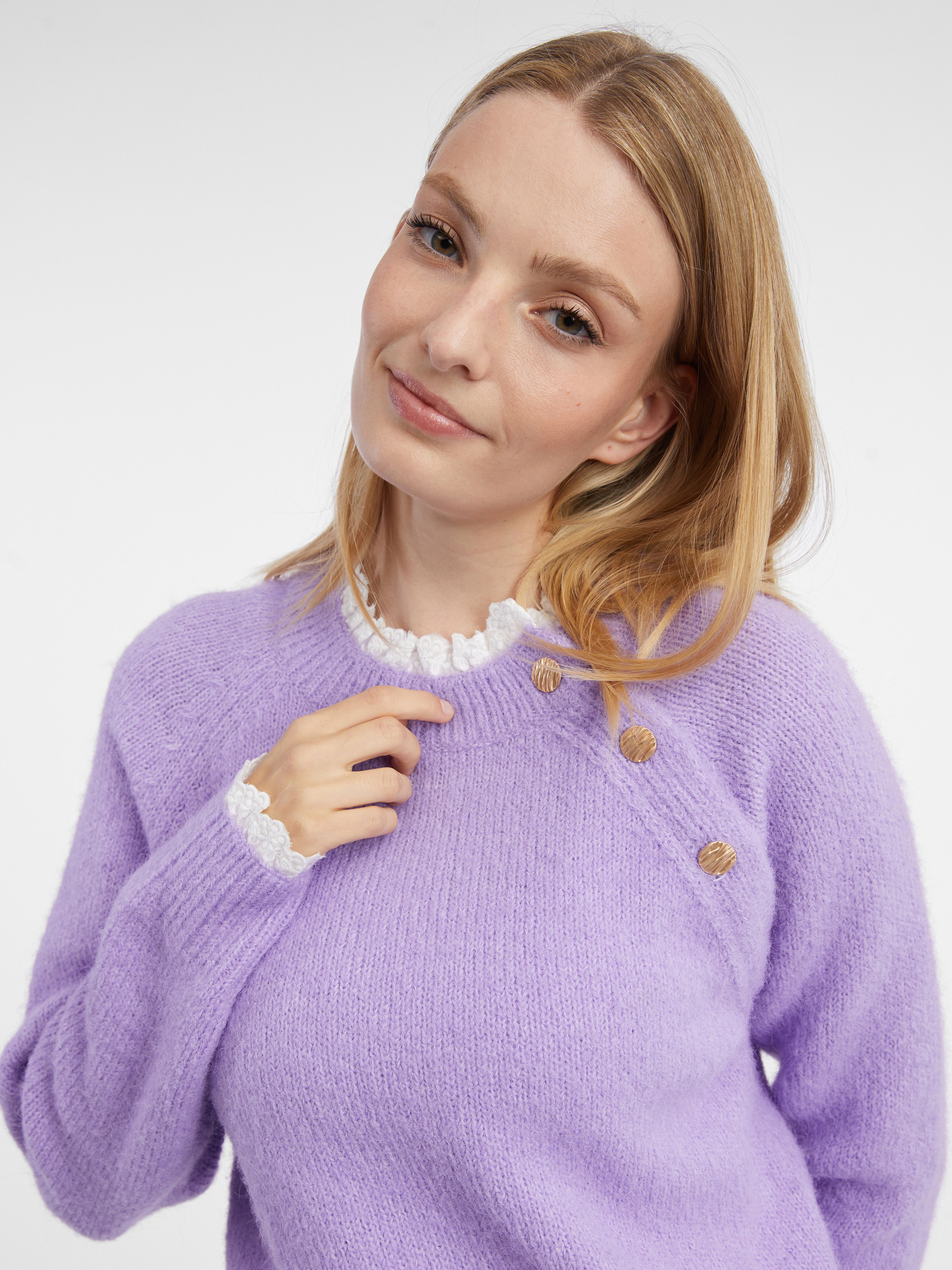 Hellvioletter Damen-Pullover ORSAY