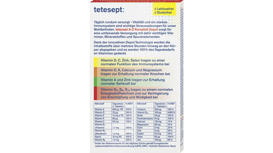 tetesept Vitamin A-Z Depot Tabletten
