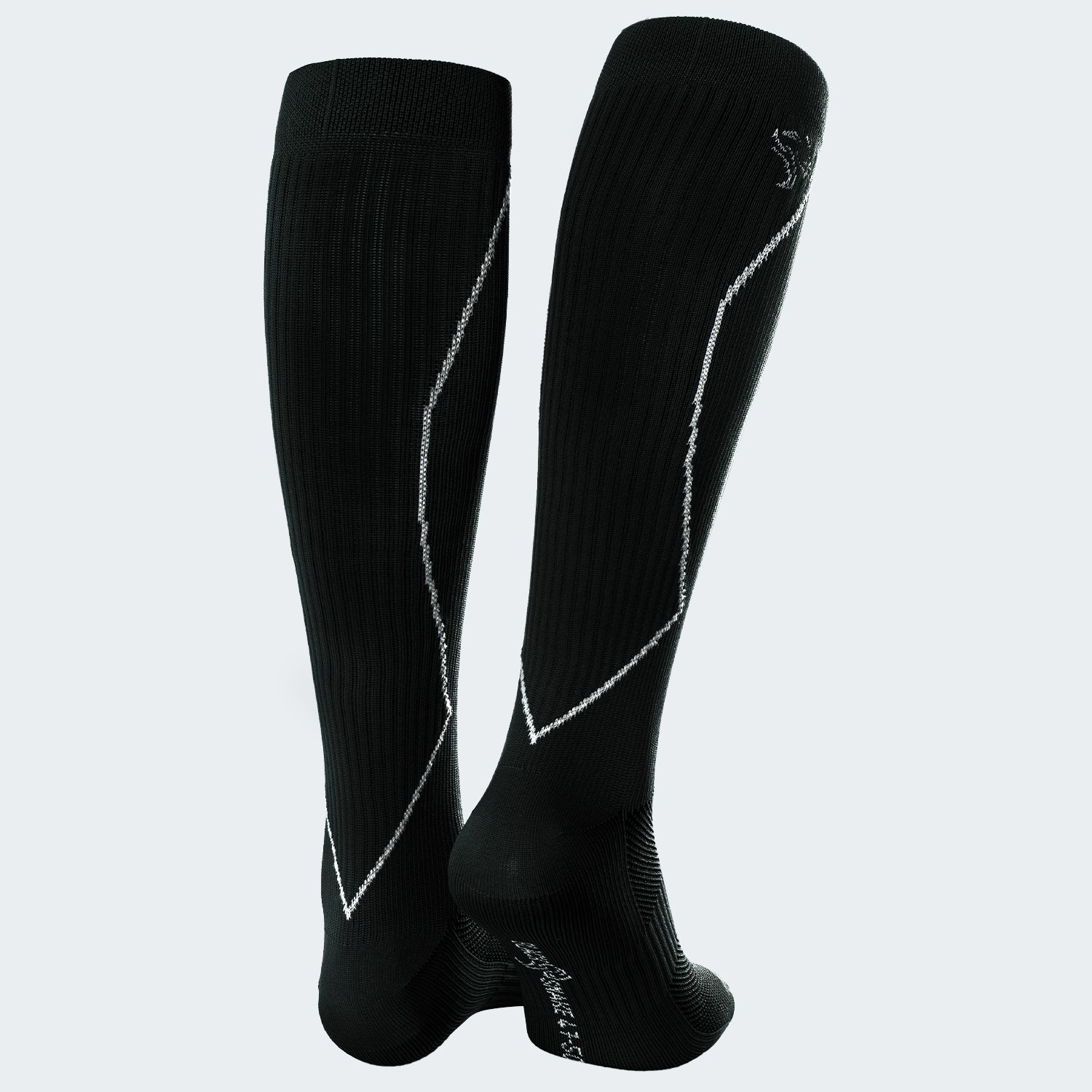 Black Snake Compression Fit Sport Black Laufsocken