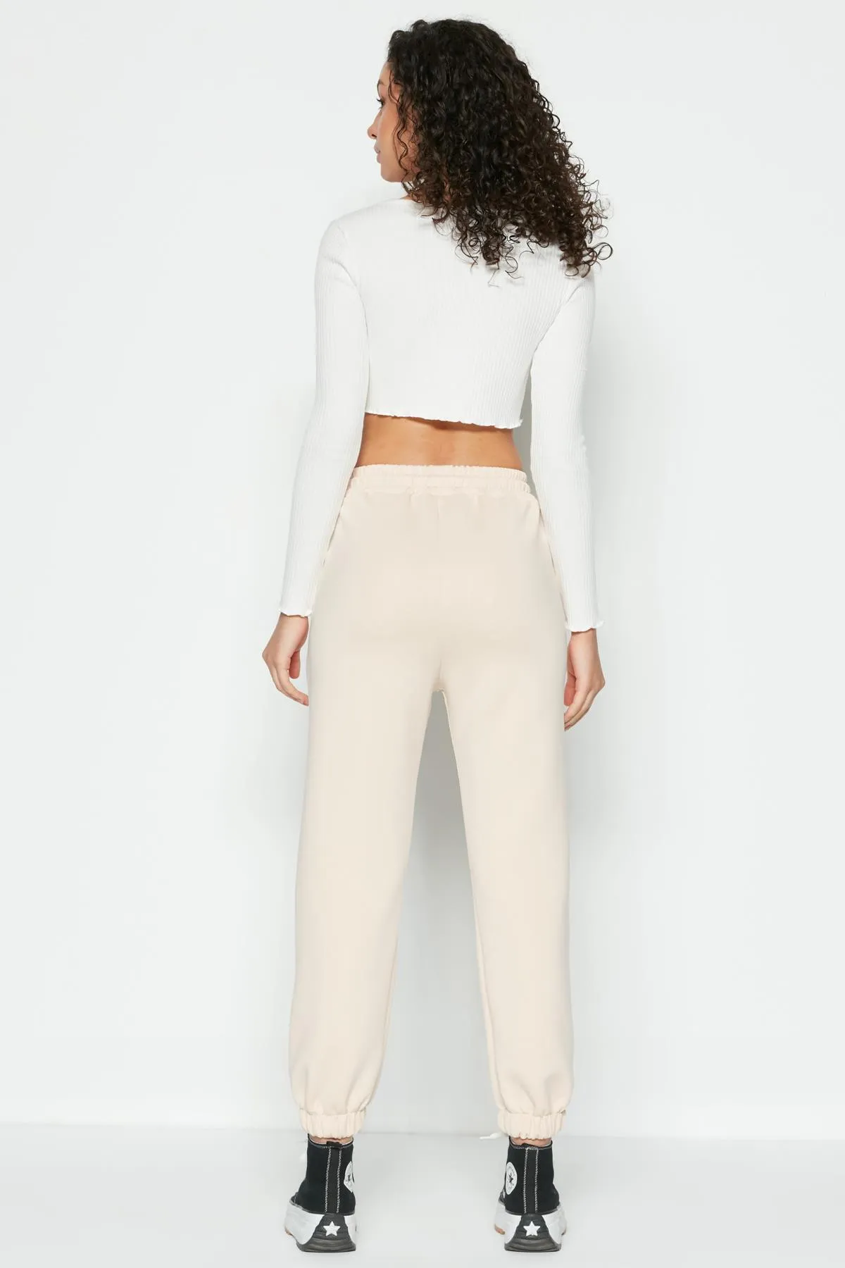 C&City  Jogger Elastic Sports Jogginghose 806 Creme
