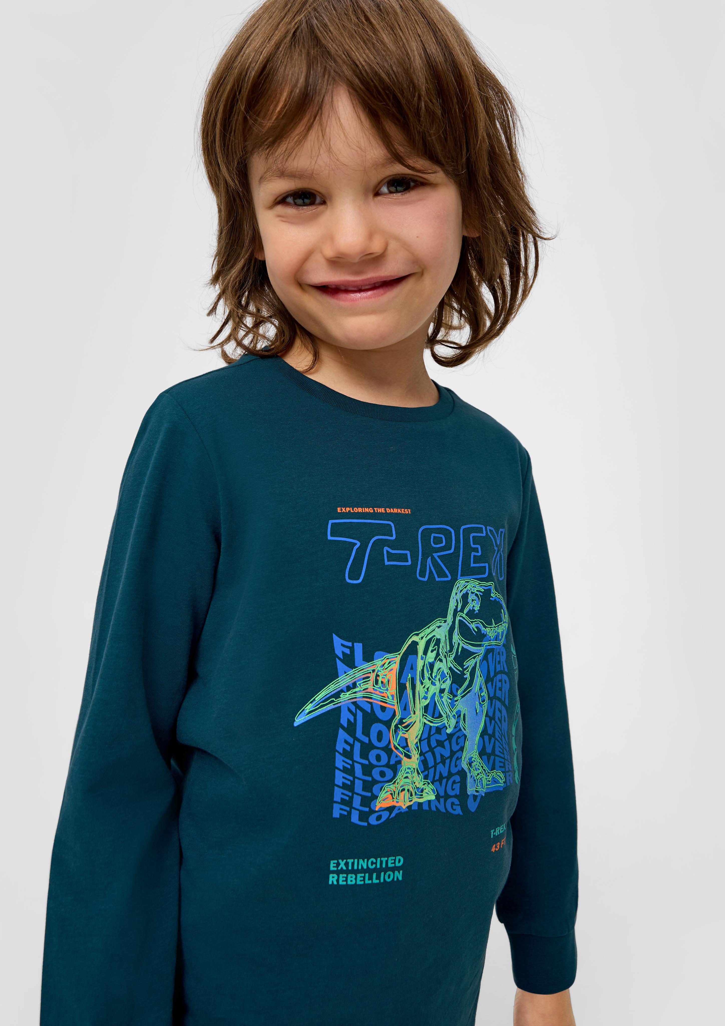 Longsleeve mit gummiertem Print  2134106-6904