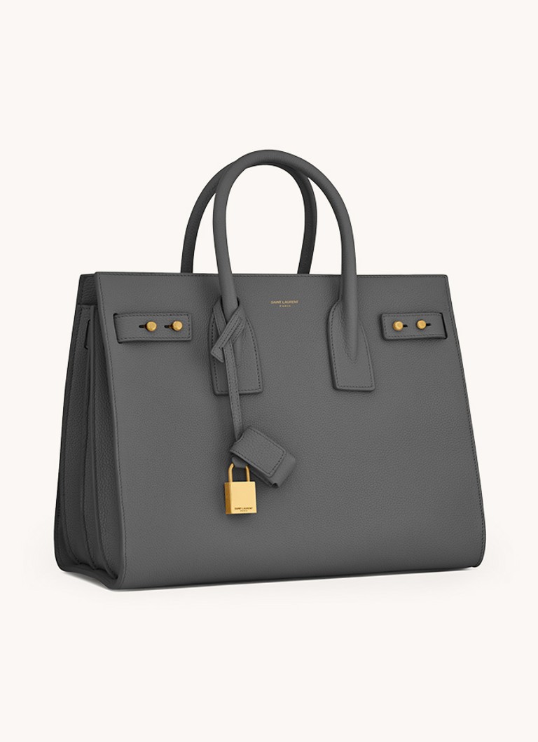 Saint Laurent Sac de Jour smidig liten håndveske i kalveskinn