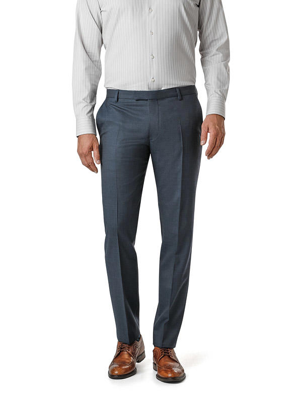 JOOP!, Hose, Slim Fit, Schurwoll-Stretch, dunkelblau