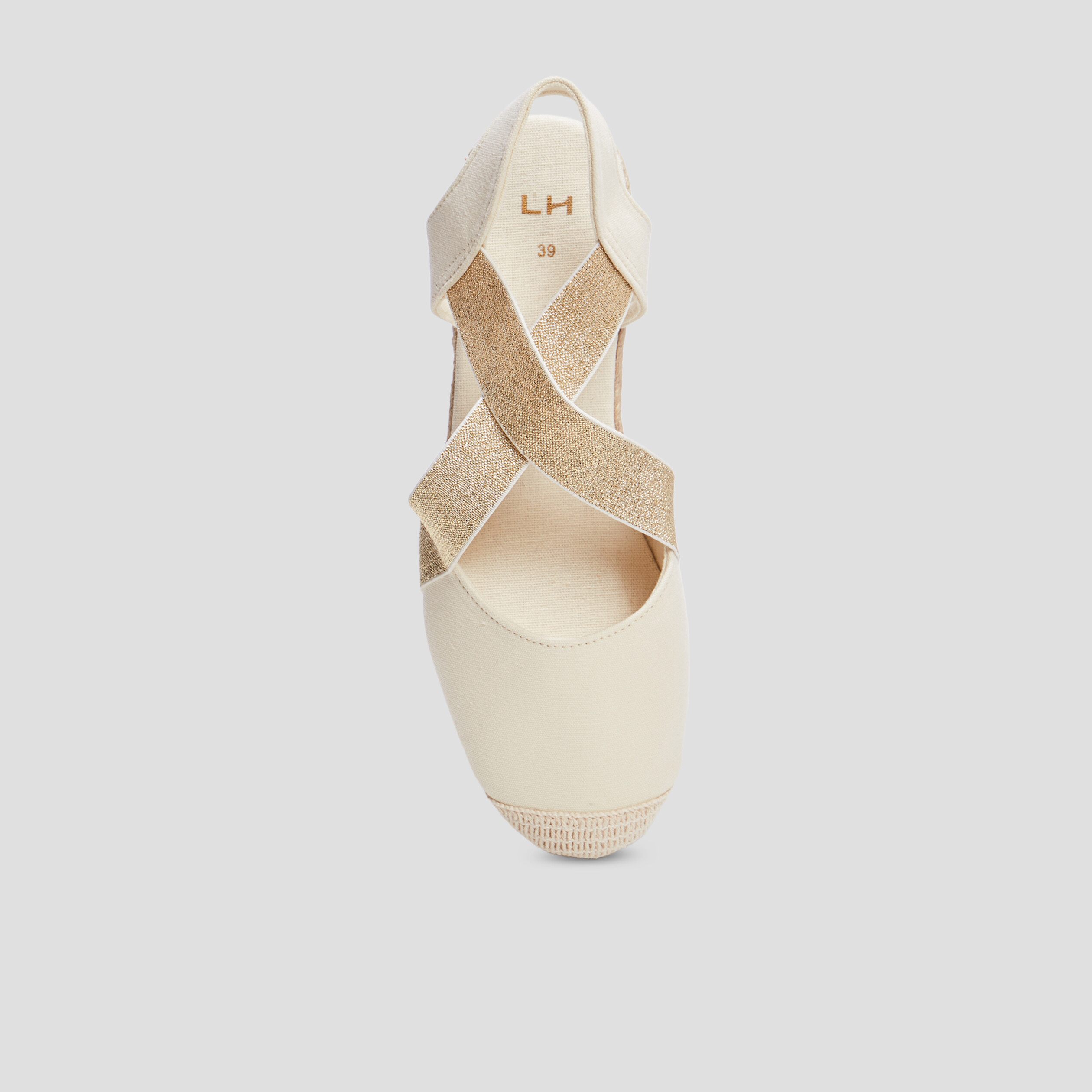 Sandales espadrilles compensées sable femme | La Halle