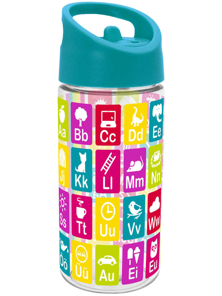 Geda Labels Trinkflasche Anlauttabelle in Türkis - 450 ml günstig kaufen onesize