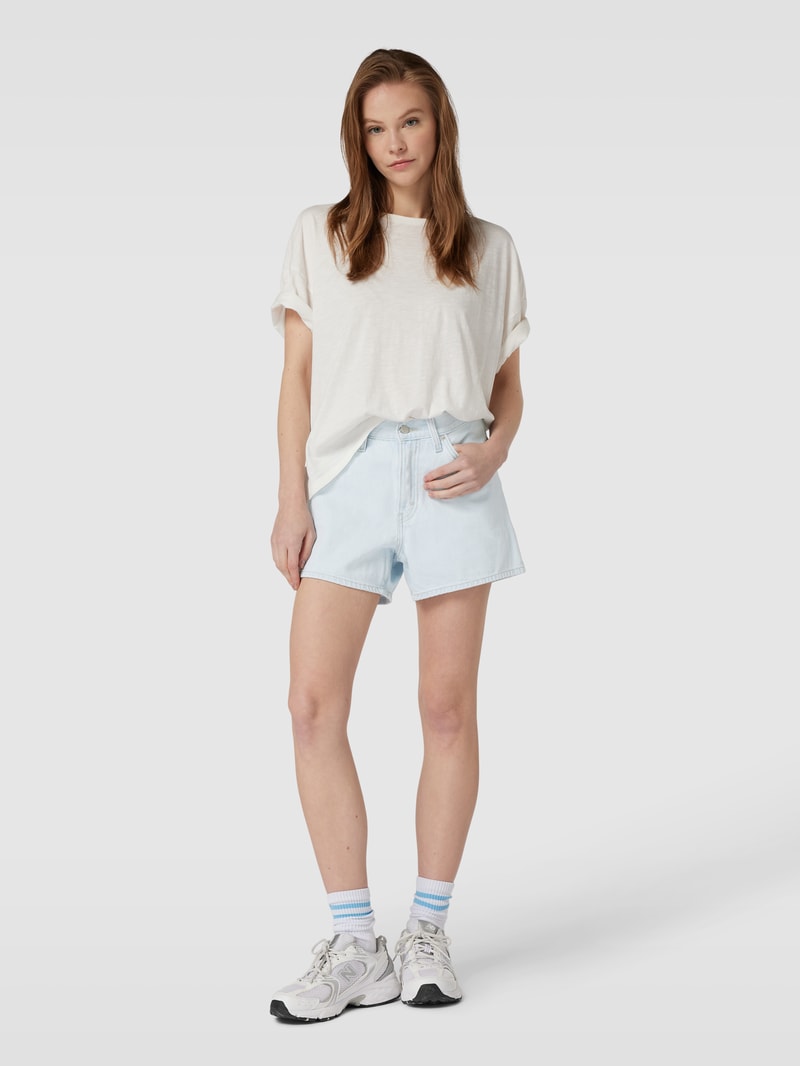Jeansshorts aus reiner Baumwolle Modell '80's' in hellblau
