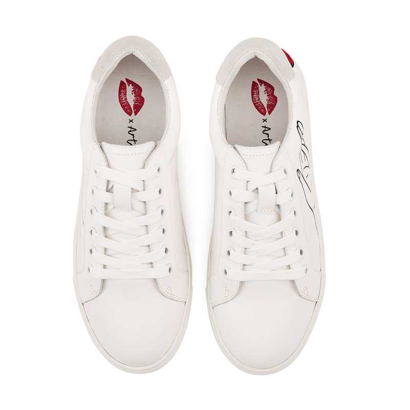 Baskets en cuir Simone artdesmaux love catcher