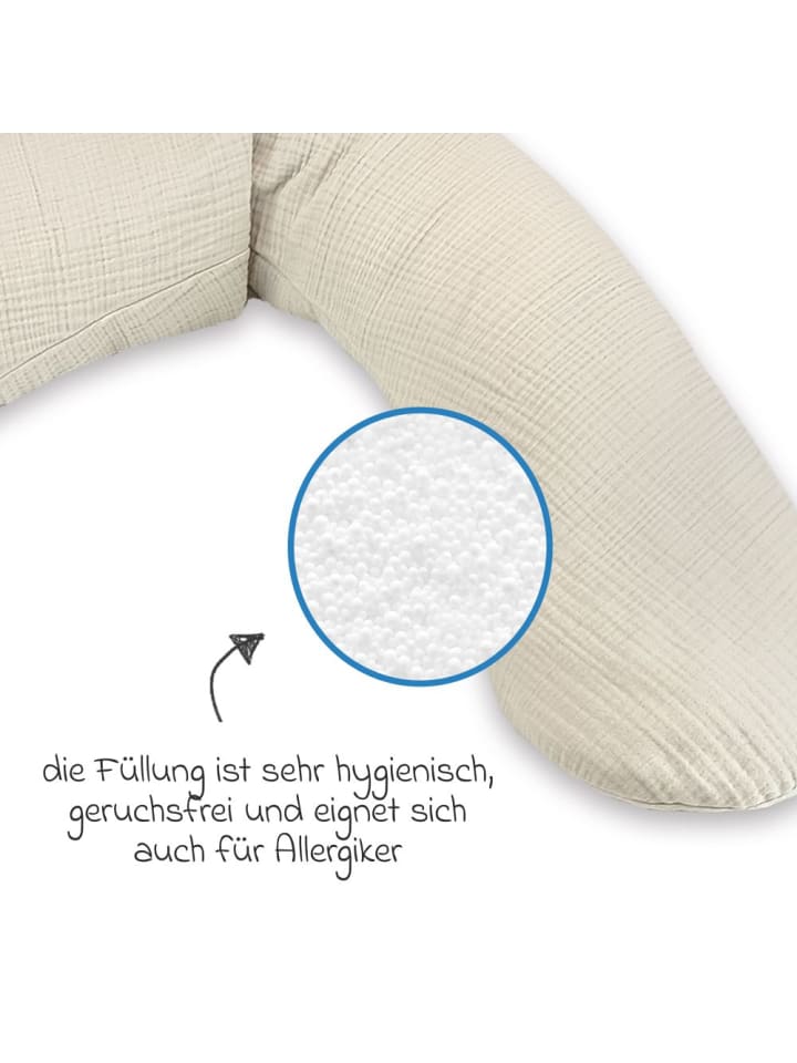 Theraline Stillkissen Das Original mit Mikroperlen-Füllung inkl. in beige günstig kaufen onesize