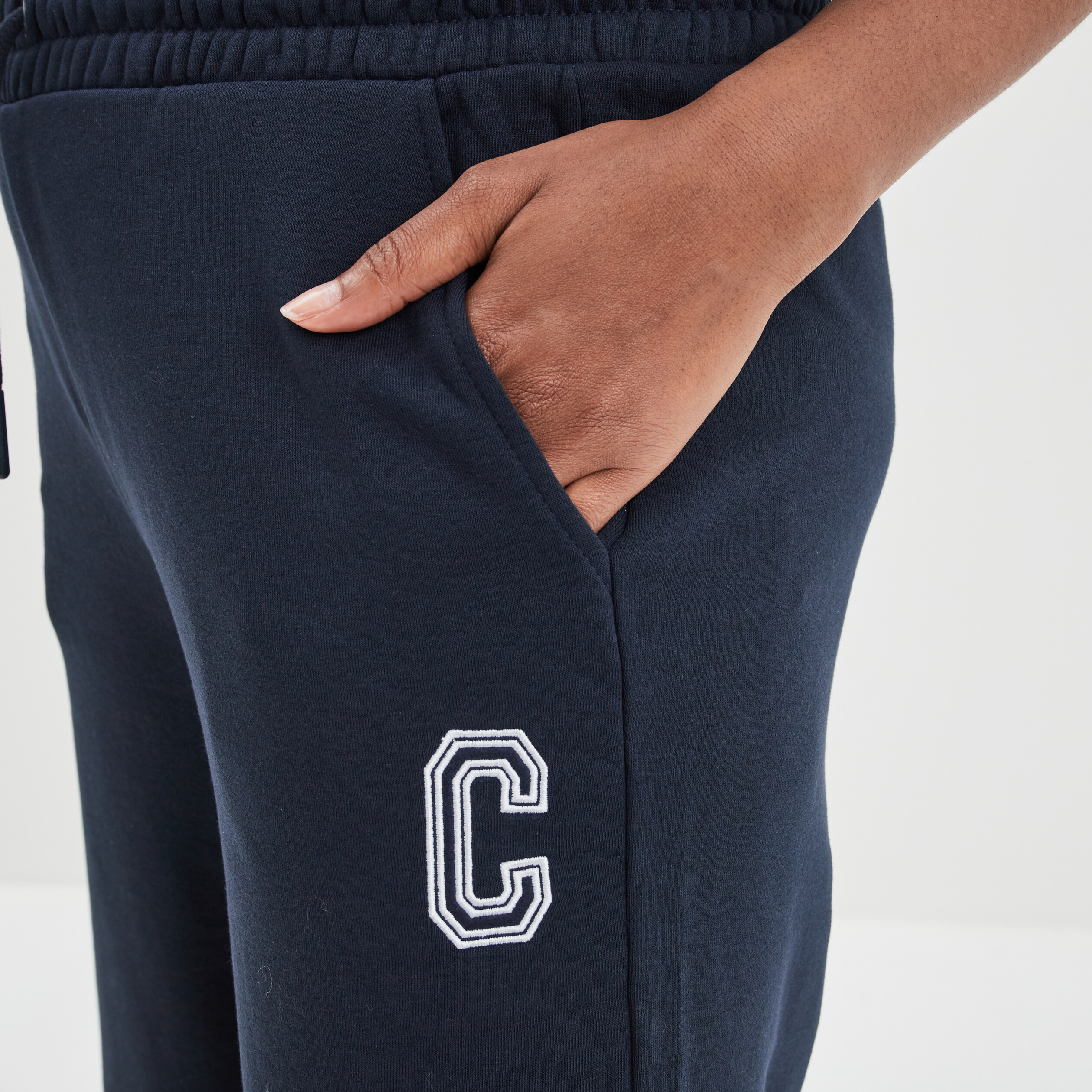 Pantalon de jogging large Creeks bleu marine femme | La Halle