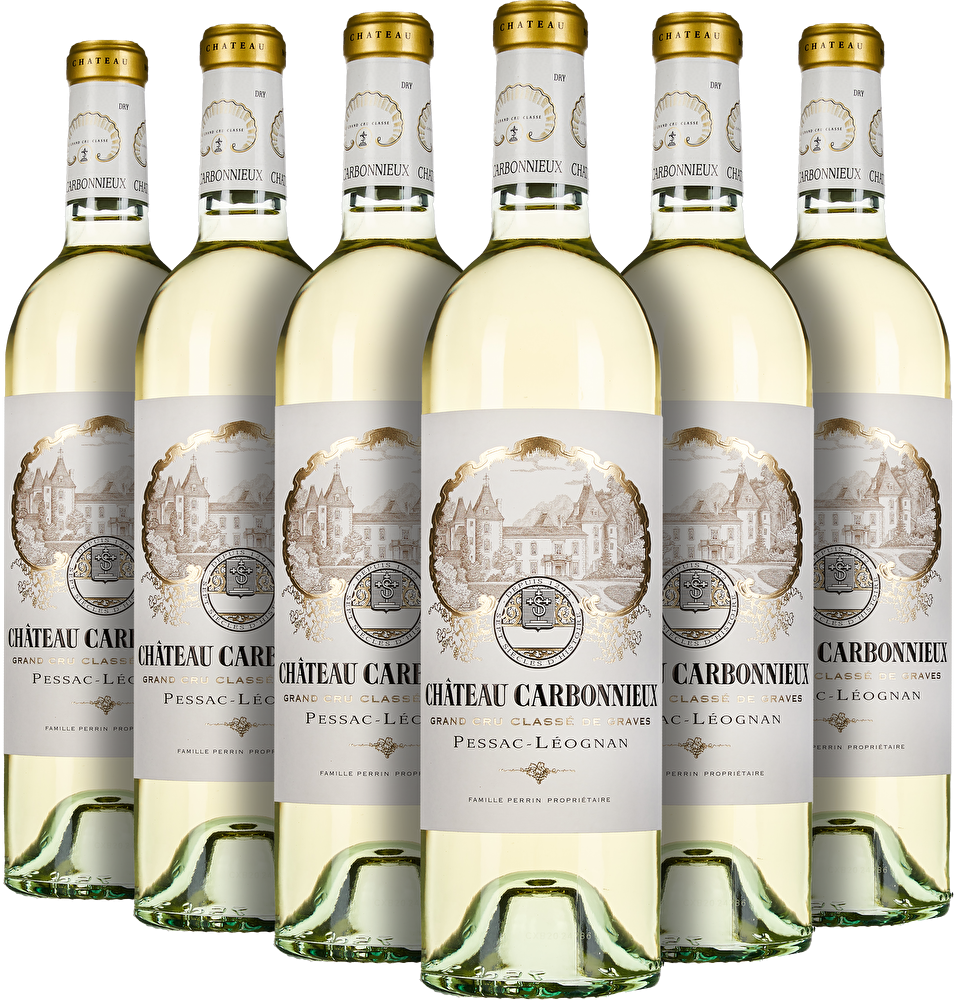 Château Carbonnieux 6 Flaschen Château Carbonnieux Blanc Grand Cru Classé 2022 in Holzkiste