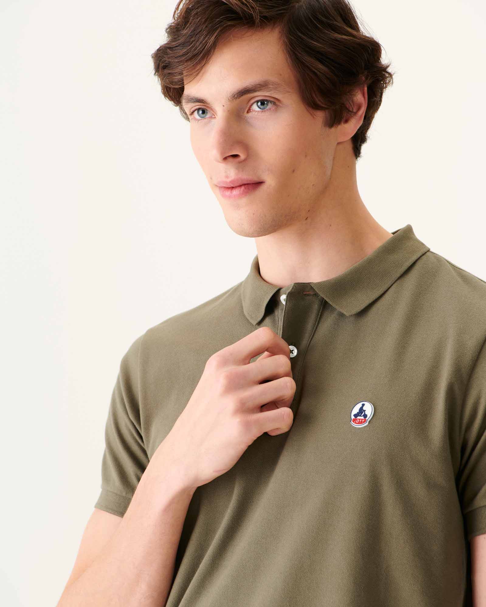 Polo homme en coton biologique Army Marbella