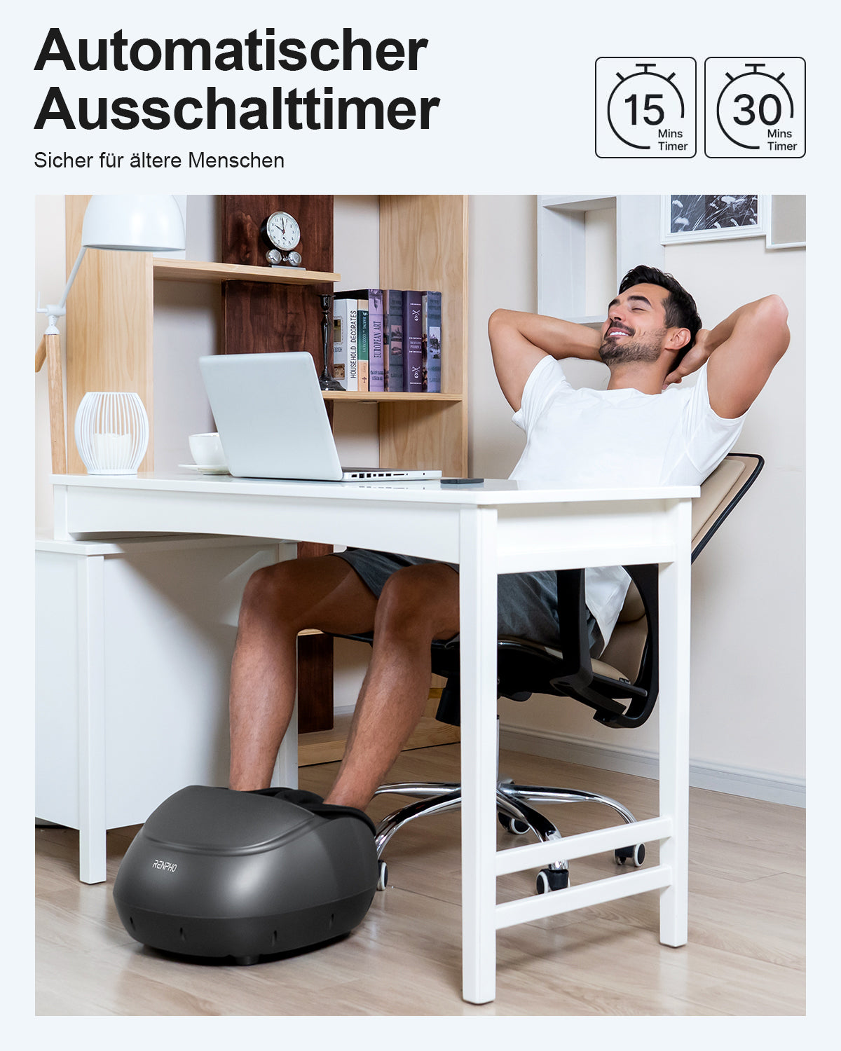 Shiatsu Fußmassagegerät Premium mit Fernbedienung