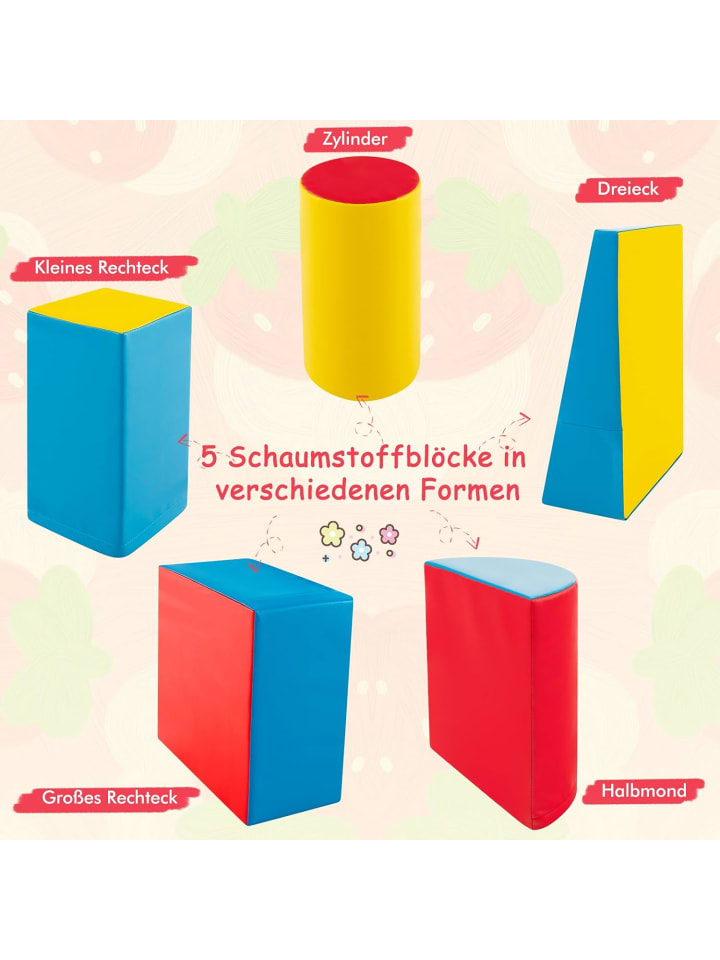 COSTWAY Schaumstoffbausteine 5 tlg. in Blau günstig kaufen onesize
