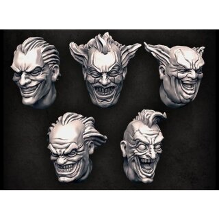Mad Clowns heads (5)