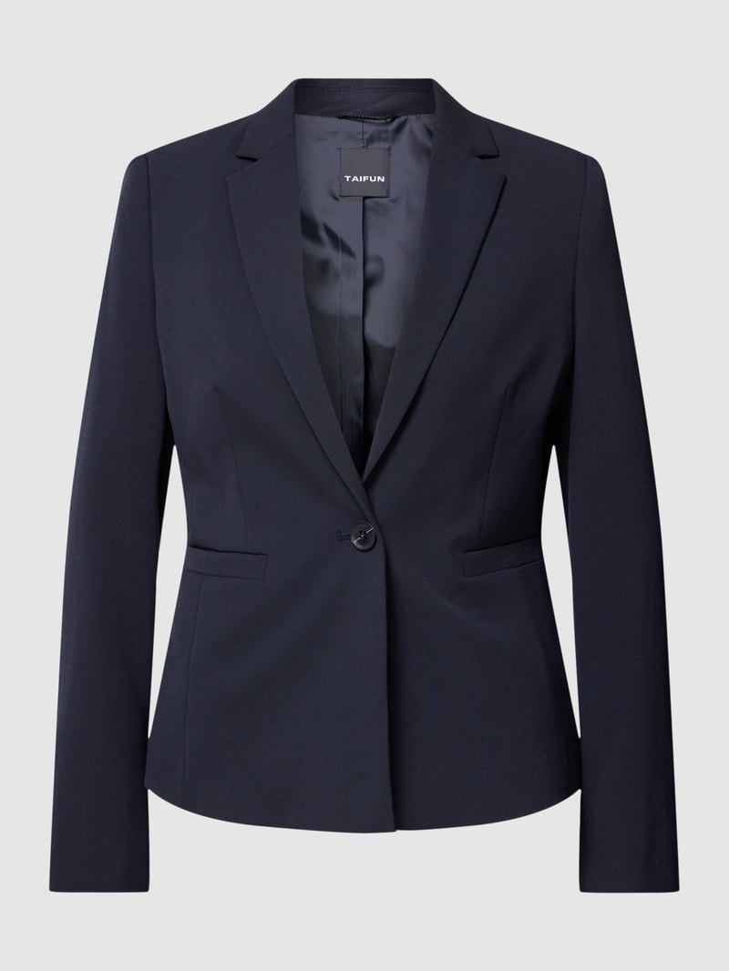 Blazer mit Reverskragen in marineblau