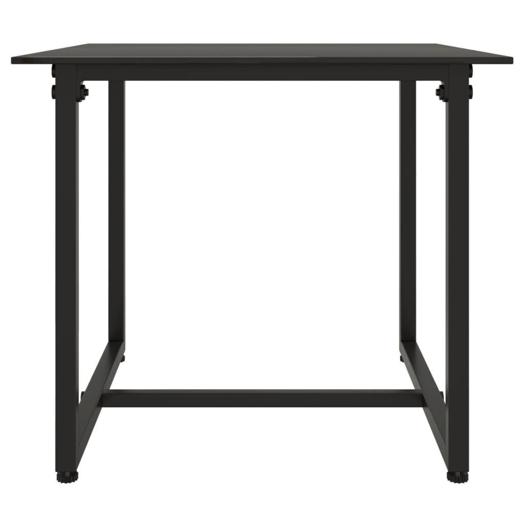 vidaXL Loungesofa 3-tlg. Garten-Lounge-Set mit Kissen Schwarz Poly Rattan, 3 Teile