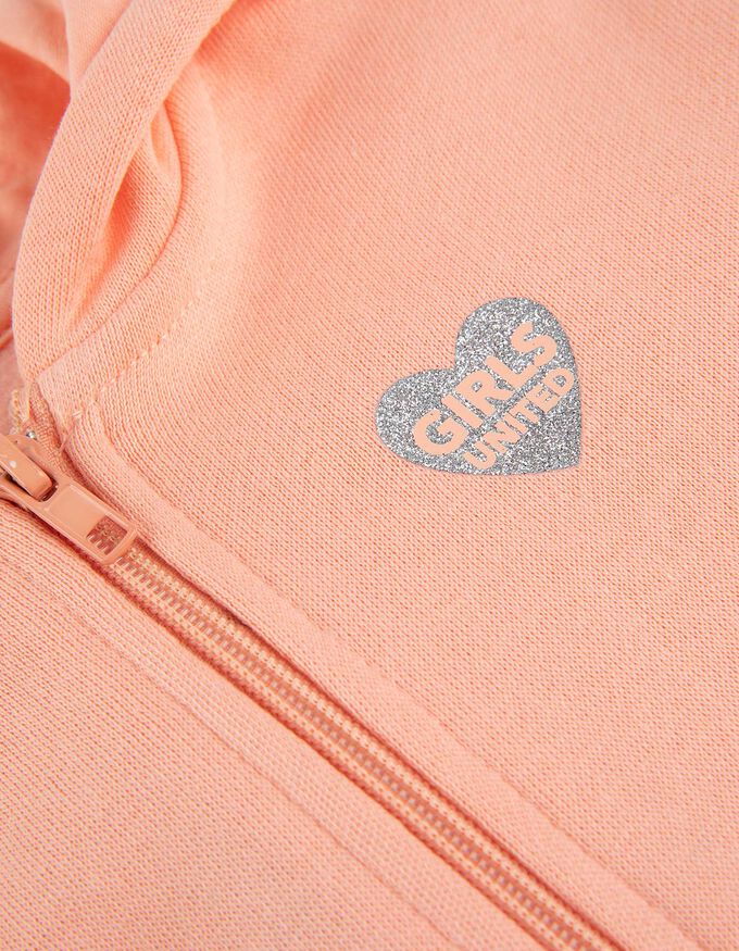 Sweatjacke - Glitzerprint