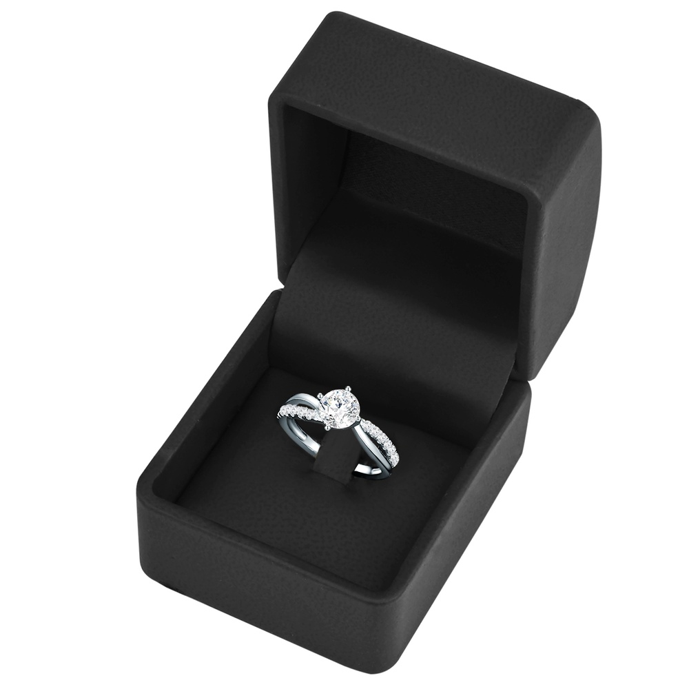 Trilani Bague en argent Argent sterling Oxyde de zirconium (CZ) en Argent Bague