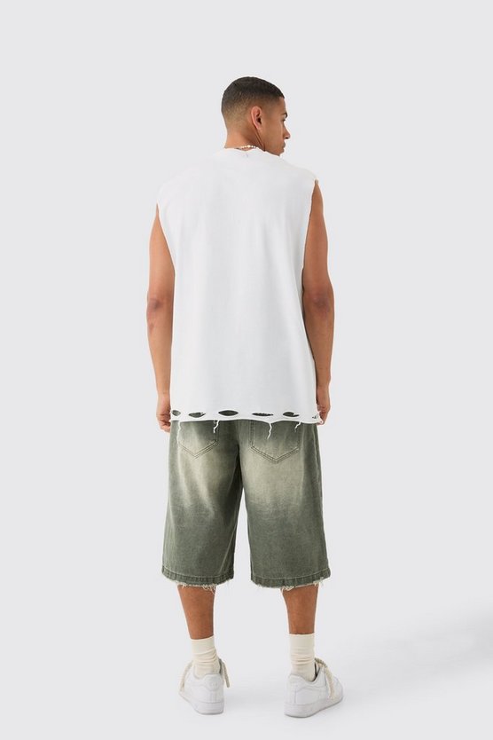 Zerrissenes Oversize Tanktop