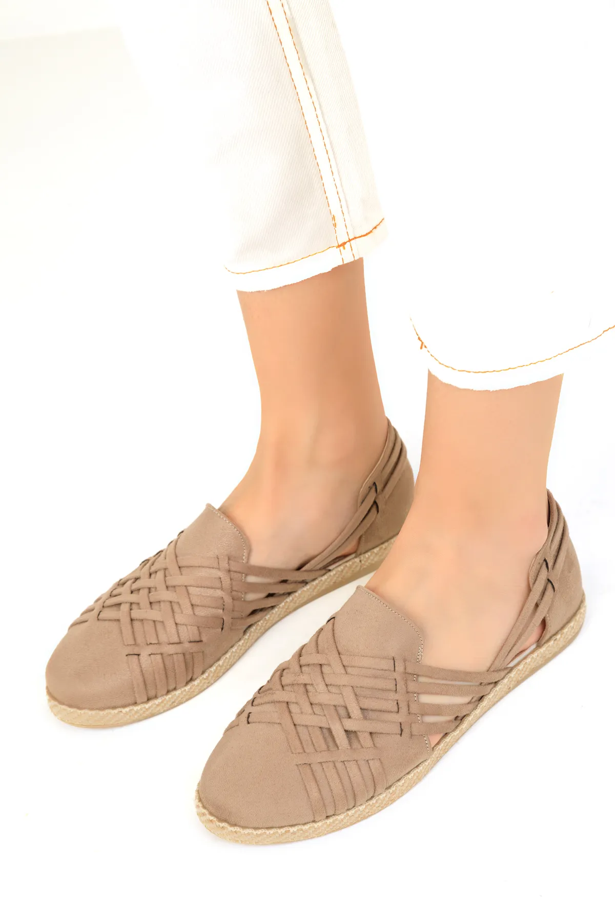 SOHO  Espadrilles aus Nerzwildleder für Damen 14711