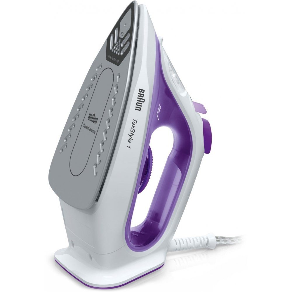 Braun Dampfbügeleisen SI 1080 VI TexStyle 1 - Dampfbügeleisen - violett, 2000 W