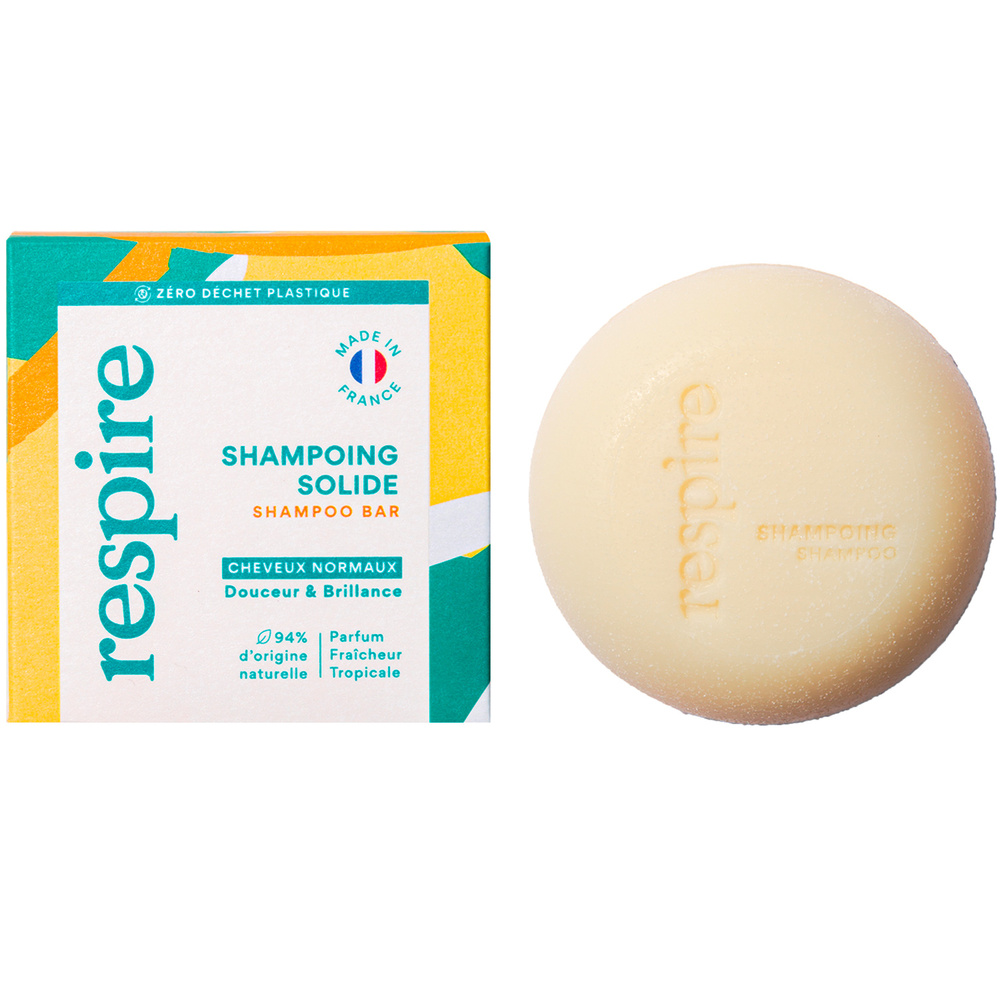 Respire Shampoing solide Fraîcheur Tropicale 75gr Shampoing
