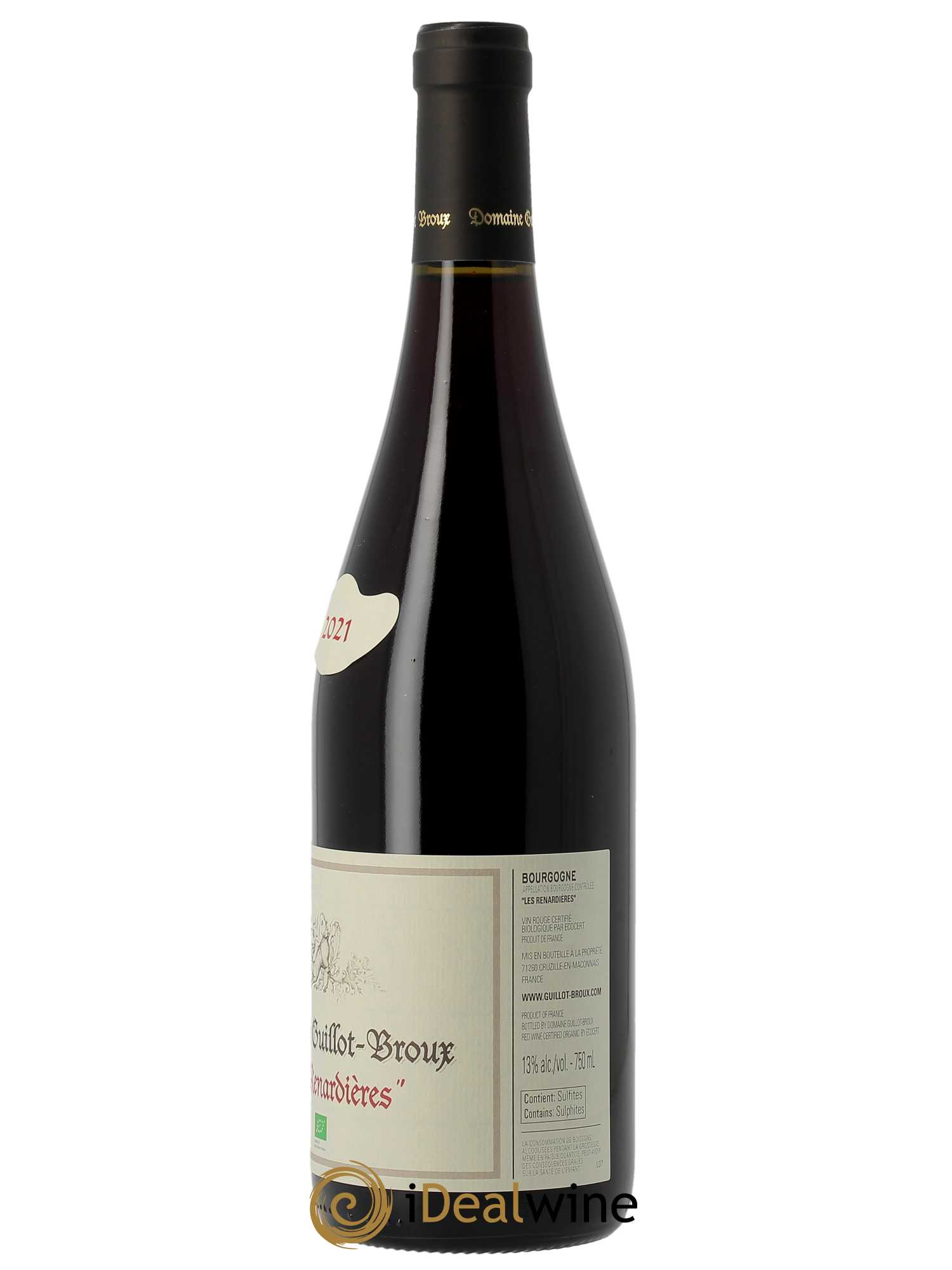 Bourgogne Les Renardières Monopole Guillot-Broux (Domaine)  2021 - Lot de 1 Bouteille