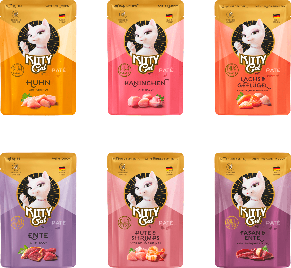 Nassfutter Katze Kitten Paté Mix 3, Junior Multipack (6x85 g), 510 g